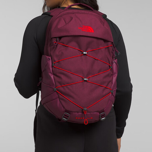 北面（The North Face）Borealis28L字母Logo徽标拉链开合再生尼龙背包双肩包女款紫色 均码