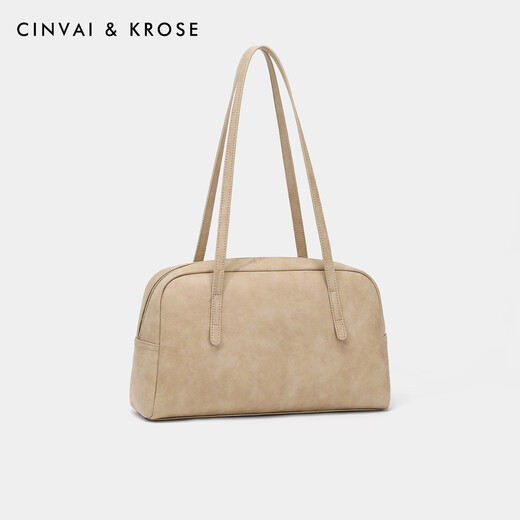 Cinvaikrose Retro Bowling Sac féminin 2025 Nouveau sac d'oreiller haut de gamme sac à main sac à main le sac d'anniversaire de sac féminin kaki [cadeaux à la petite amie, à la femme et aux filles]