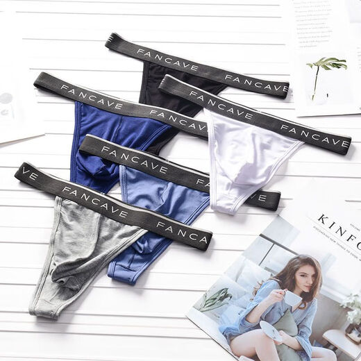 Feimu Herrenunterwäsche sexy private Sex l lustiger Taille HIP Hip Tanga One Line junger Menschen Persönlichkeit Gay Angriff und komfortable drei Outfits angegebene Farben Meldung Kellner Nachricht S [100-120jin [Jin entspricht 0,5 kg]]