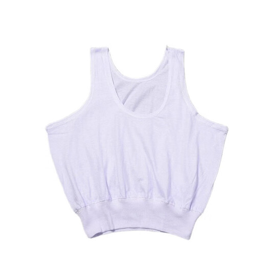
New summer pure cotton thin suspender vest for middle-aged and elderly women can wear it with half a piece of short mother's underwear underwear underwear - white XXL size - 1 piece