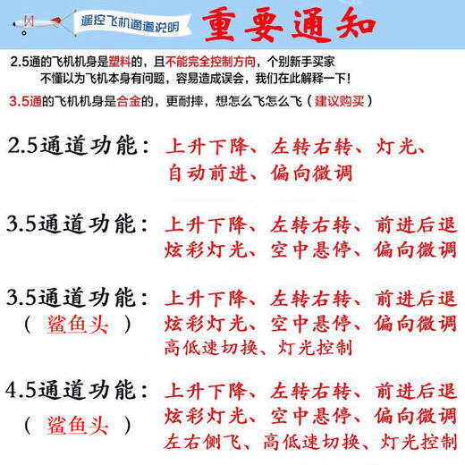 Yanxi [Drop-resistenter König] Ferngesteuerte Flugzeughubschrauber-Modellflugzeugflugzeug-Drohnenlegierung Ladekinderspielzeug Jungen Geschenk 2.5 Rot [Kunststoffversion] Standard-Set mit Ladungskabel + Fernbedienungsbatterie