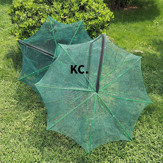 Kaooseen new folding fish cage, shrimp cage, fish net, shrimp net, crab fishing net, fishing net, loach cage, eel cage, lobster net, luxury fishing shrimp cage 8 holes + gift bag