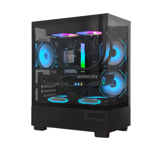 MSI AMD New Ryzen R5 9500F/5600GT/9600X/RTX5060Ti8G E-Sports Delta Game DIY Assembly Computer Host Design Rendering Desktop Complete Machine R7+RX6700XL 10G|Crystal Tower Advanced Edition Single Host