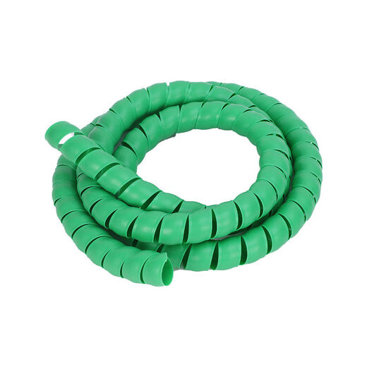 Threaded protective sleeve winding tube PP wire wrapped tube computer cable storage harness winding cable organizer wear-resistant cable spiral black 6MM/50 meters in a complete tray