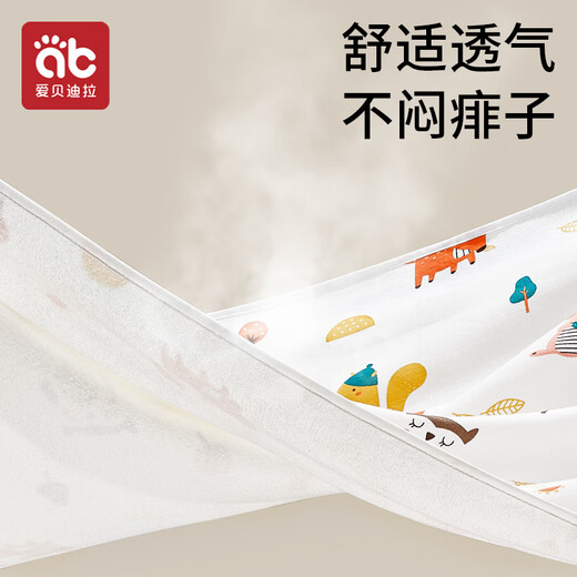 爱贝迪拉（AIBEDILA）婴儿隔尿垫纯棉防水透气可洗宝宝大尺寸母婴级月经姨妈防尿布 2条装酷玩小熊+巴伦特森林7A抗 150x100cm