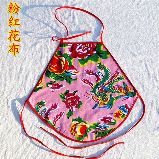 Renduo cotton floral cloth adult double-layer Chinese style ladies bellyband tube top home underwear pajamas internet celebrity performance clothes pink floral cloth adult ordinary XL height 165-175 cm