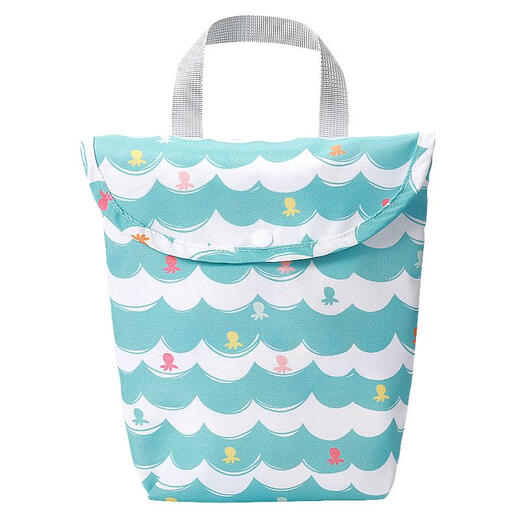 Regenmantel Aufbewahrungsbeutel wasserdichte Handtasche Baby Kinder Aufbewahrung Beutel Leichtes Elektroauto Regenmantelwickelbeutel [Basic] Grüner Dinosaurier