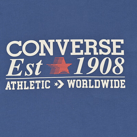 匡威（Converse）经典圆领T恤2024年新款夏季男女情侣休闲运动短袖10027229-A02 MCH687-UFL S /165
