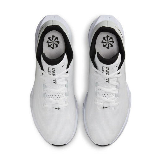 Nike men's and women's lightweight golf shoes (wide version) winter couple NIKE INFINITY G FN0565 100 white/black/white gold 41