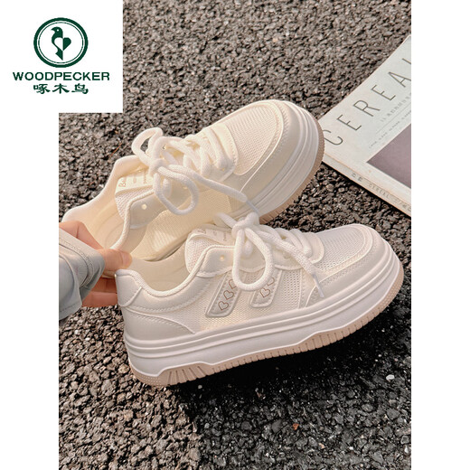 Spechts Sommer -Frauenschuhe, weiße Schuhe, Frauenrock, 2025 neue Mesh -Schuhe, atmungsaktives Mesh lässige Schuhe, Sportschuhe, 11162 Nebel und 37