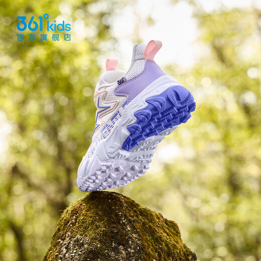 361 Kindersportschuhe 25 Herbst Männer und Frauen Kinder leichte Sportschuhe Dichtes Netz atmungsaktiven Outdoor -Schuhen lila 31