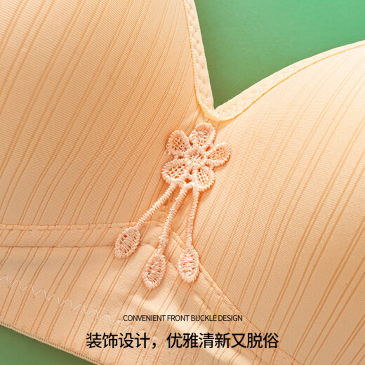 莫代尔新款大码舒适透气聚拢女士内衣无磁薄杯光面胖无钢圈文胸罩 艳紫 4XL 36/80