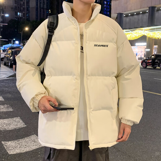 依如风外套棉服男加厚秋冬季冲锋2025新款棉衣男装羽面包绒衣服棉袄男士 深灰色 XL