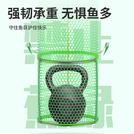 Fairy fish guard in the painting new competitive fish net pocket black pit wild fishing thickened reinforced fish net quick drying anti-hanging fishing net 35cm 2.5m upgraded large load-bearing + competitive gift package