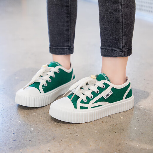 Zapatos de lona para niños Zapatos de niñas 2025 Nuevos zapatos de lienzo zapatos de tablero de niños