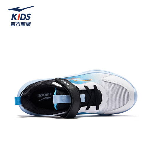 
Hongxing Erke (ERKE) children's shoes for boys and girls running shoes for children's autumn new products, dense net cushioning sports shoes, erkebai/swimming pool blue/black 34
