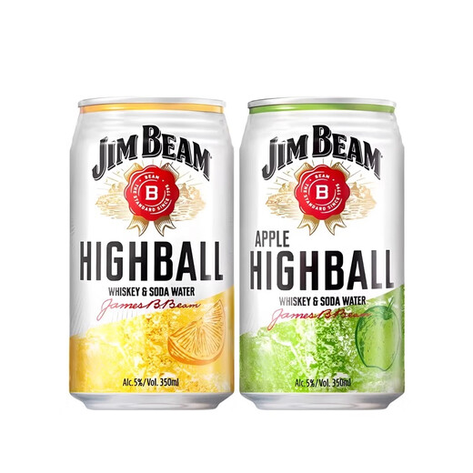 Jim Beam Hi Bang Bourbon 350 ml Suntory Pre-Mixed Cocktail Vorbereitete Wein komplette Schachtel [grüner Apfel + Zitrone] 350 ml*6 Dosen