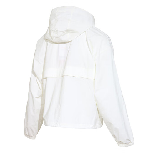 361 Garfield co-branded sports windbreaker for women 25 summer new style Xindian technology ice silk quick-drying hooded woven jacket for women Feather white 3XL