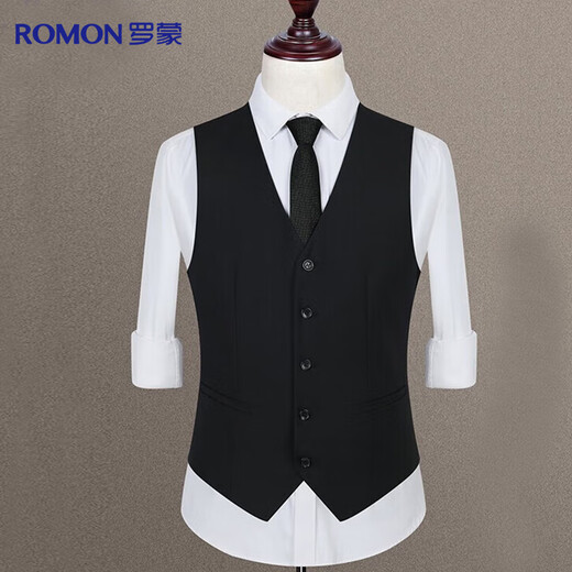 Luo Meng suit vest men's slim business professional work formal wear wedding groom vest waistcoat suit men's clothing