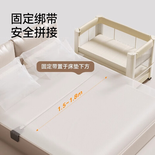 Sleep Sleeping Crib's Crib без установки сплайсинг большой кровать многофункциональный подвижный складной новорожденный ребенок Bb Bed [Качественная роскошная версия] Складная кровать для кроватки