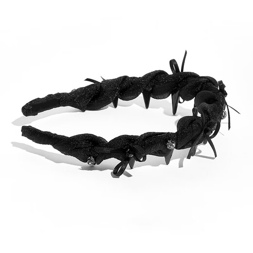 Jiao Xuefei simple bow rhinestone mesh headband hair accessories face wash hair pressure headband with teeth anti-slip women's high skull new style