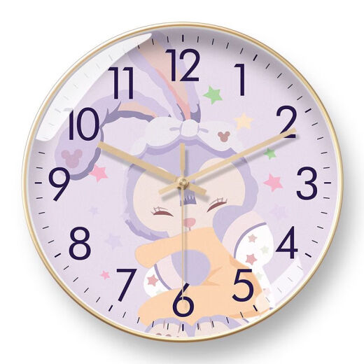Star Dailu Wall Reloj Cartoon Princess Room Smart Rechin Girl Lindo Girl Heart Quartz Reloj Mute BF1047 Star Dailu -H Black Frame - Reloj de Radio desde 10 pulgadas