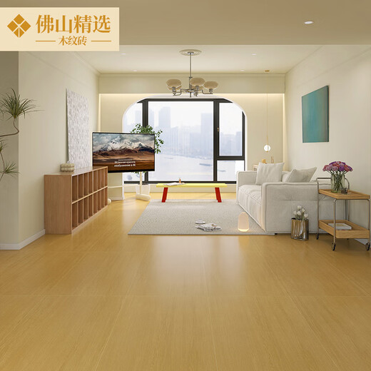 
Foshan selected Japanese style 600x1200 soft velvet wood grain brick living room dining room bedroom floor tiles super white tiles S6221 600x1200