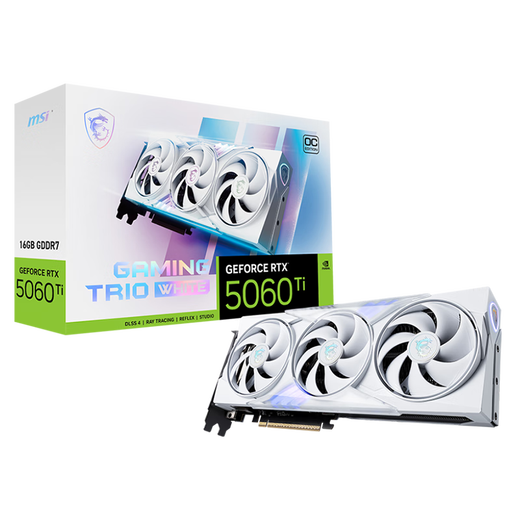 MSI GeForce RTX 5060 Ti 16G GAMING TRIO OC WHITE e-sports game design intelligent learning independent graphics card
