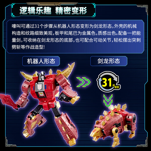 Transformateurs de jouets pour enfants, modèle de cadeau, sélection de génération, robot G2, dinosaure, laitier de fer, ensemble de hurlements G1375