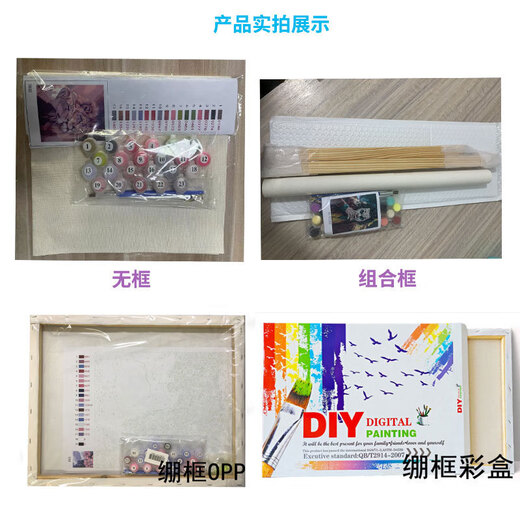 DIY Digital Oil Painting Simple Painting Shopifytemu Geschenk F15867 30*40 Frameless + Pigmentbürste