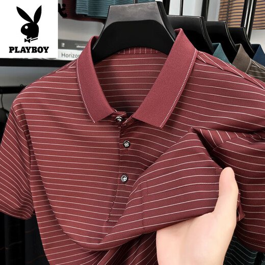Playboy (Playboy) Легкая роскошная летняя футболка с короткими рукавами с короткими рукавами.