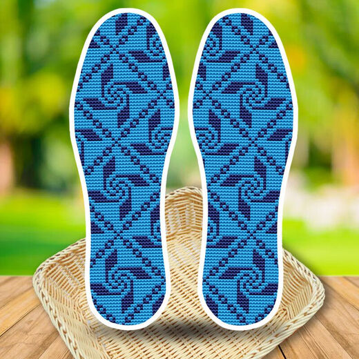 
2024 new printed cotton cloth hand-embroidered cross-stitch insole semi-finished product embroidered by men and women Rose red 683 All wishes come true 39 sizes
