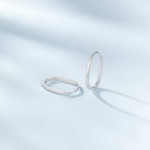 Safir platinum earrings for women PT950 platinum square and round platinum earrings as a birthday gift for your girlfriend, about 1.90 grams