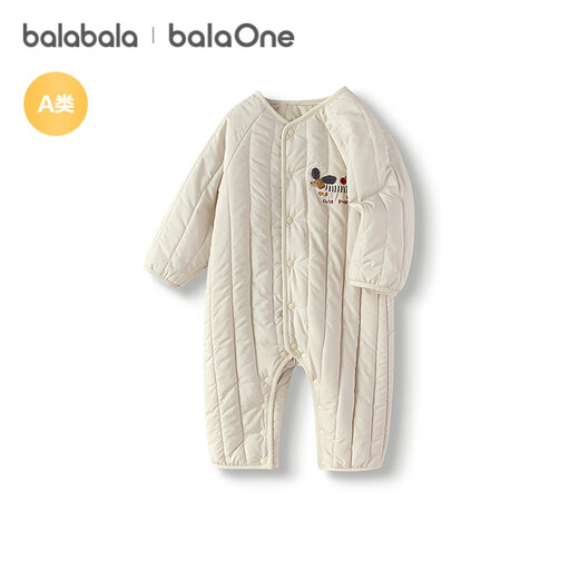 巴拉巴拉balaOne婴儿连体衣宝宝棉服爬服哈衣2025简约时尚萌208325120201