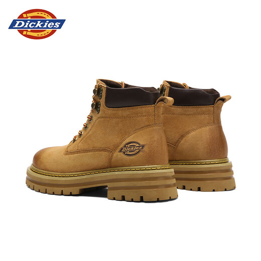 Dickies Martin Boots Botas para mujeres Autumn and Winter Women's Shoes Big Yellow Boots Women's Versátiles Versátiles de las Botas de trabajo espesas de las mujeres Botas de trabajo elevadas Earthy 37 [un tamaño más grande, adecuado para zapatos deportivos 38]