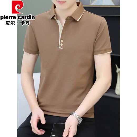 Pierre Cardin Polo camiseta para hombres Camiseta de manga corta Summer Summer Brand Business Collar Collar Top Camiseta de media manga de hombres
