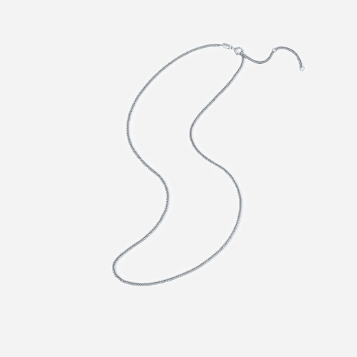 Saturday Fu PT950 platinum necklace for women platinum Chopard chain plain chain birthday gift B0521067 about 3.73g 40+5cm