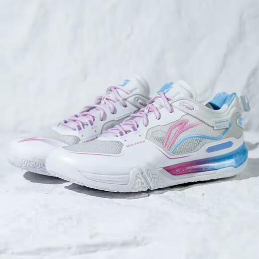 Li-NING (LI-NING) Ground-Flying III PRO 2025 New Professional Badminton Shoes Comprehensive and Balanced Anti-Slip, Wear-Resistant and Shock-Absorbing Ground-Flying 3PRO AYAV001-6 Artist 43.5