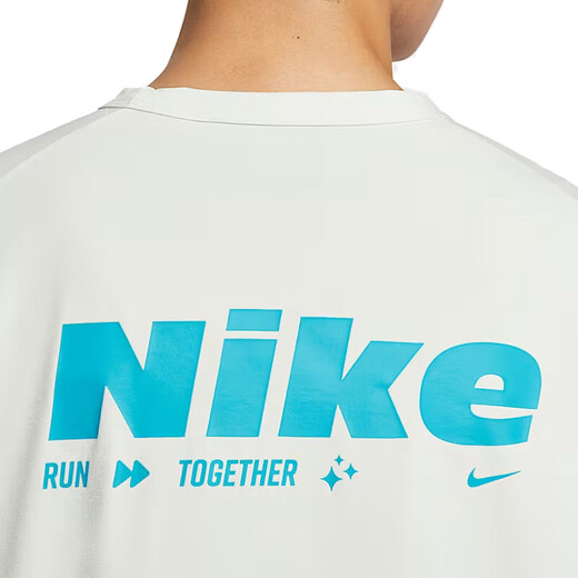 Nike (Nike) Ice Seide Cool Kühlkurzmännische Herren Sommer kleiner Haken runder Hals Lose atmungsaktiven Schnelltrocknen Sportswear Student T-Shirt Top Hv4882-121 L