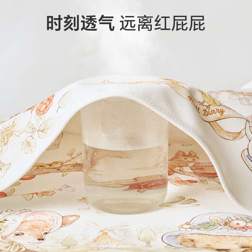 贝壳日记（SHELL DIARY）婴儿隔尿垫儿童防水可水洗透气夏季宝宝隔夜尿布垫 帕丁顿庄园_7A 50x70cm
