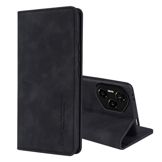 Qirong convient à Honor 400 Case de téléphone mobile 400pro Bracket de portefeuille rétro Flip Cuir Cuir Thin Matte Full Pack Anti-Fall Anti-Fall Silicone Protective Case for Men and Women Sense haut de gamme [Gris] Coure de voiture de voiture-feeling Skin Honor 400PRO