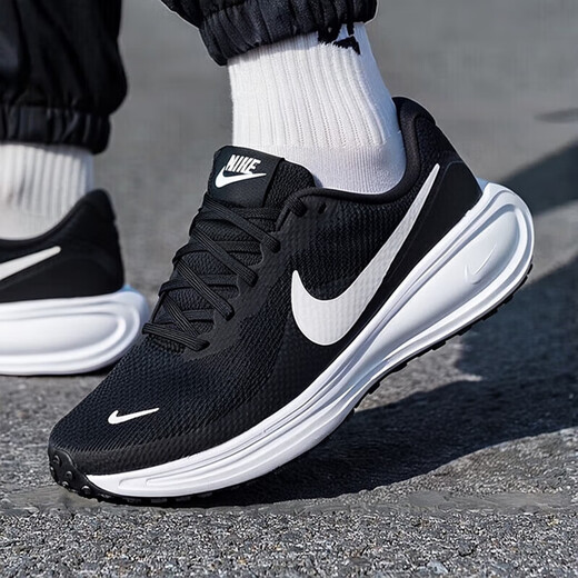 耐克（NIKE）官方舰店男鞋夏运动鞋REVOLUTION 7网面透气轻便跑步鞋时尚休闲鞋 HJ9198-003/革命8代/黑白 44