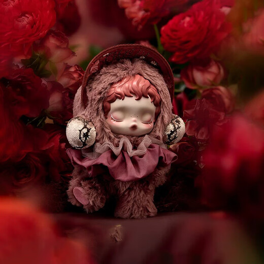 POP MART (POP MART) brand new authentic SKULLPANDA vinyl face plush pendant SP series blind box trendy toy gift SKULLPANDA series-new random blind box probability hidden