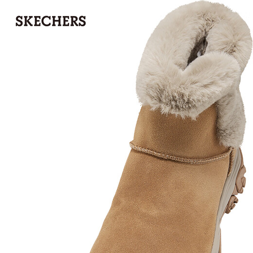 Skechers New Year's gift boots for women 2025 new winter velvet warm snow boots high-top outdoor casual boots 169103