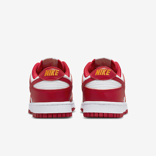 Nike (Nike) Chaussures masculines Dunk Low Retro Sports Chaussures Blancs et Red Trendy Top Lightweight Casual Shoes DD1391-602 44.5