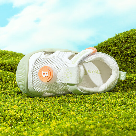Sandalias de bebé tombek zapatos para niños pequeños zapatos de malla anti-slip suave calzado anti-kick zapatos de bebé luz verde 18