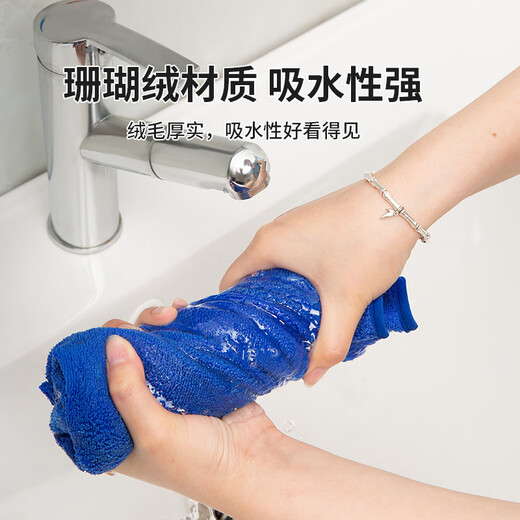 Miaojiayi absorbent towel mopping cloth magic broom double-layer wiper cloth cover dry and wet dual-use household rag mop clean magic broom special cover cloth buckle 5 pieces 30*60cm