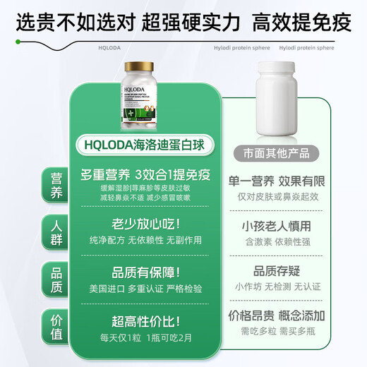 HQLODA海洛迪牛脾肽海洛迪蛋白球牛脾肽免疫球蛋白儿童提高 一瓶体验装( 一瓶体验装(多瓶效果更佳)