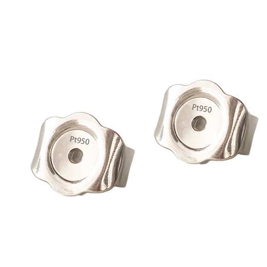 Tipu pt950 platinum lace ear plugs, anti-falling ear plugs, curled ear back ear buckles, ear stud caps, ear stud plug accessories, pt950 platinum ear plugs single (lace style)