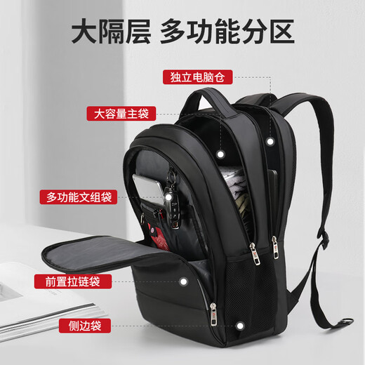 CROSSGEAR Swiss Backpack for Men and Women 15.6-inch Large Capacity Laptop Bag Business Backpack Business Bag Travel School Bag